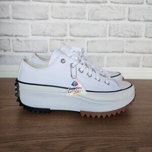 ⭐Converse Run Star Hike Canvas Platform Sz 8.5 Mens Shoes Sneakers White 168817C